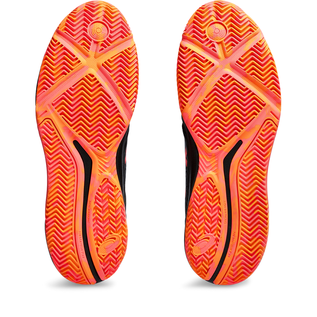 Asics Men's Gel Challenger 14 Padel Shoes Black Blazing Coral