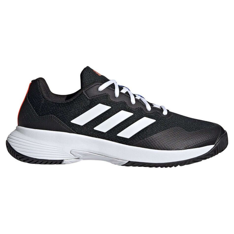 Adidas Men's GameCourt 2.0 Tennis Shoes Core Black Cloud White at £34.99 by Adidas