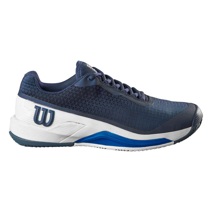 Wilson Men's Rush Pro 4.0 Padel Shoes Navy Blue at £83.99 by Wilson