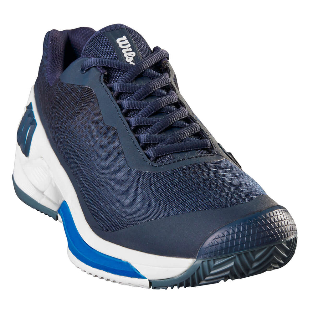 Wilson Men's Rush Pro 4.0 Padel Shoes Navy Blue at £83.99 by Wilson