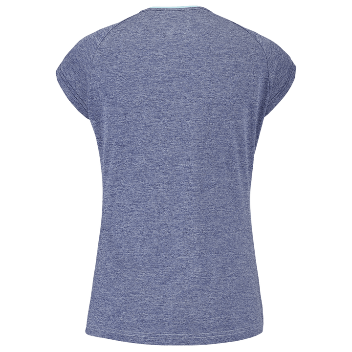 Babolat Women's Play Cap Sleeve Top White Blue Heather at £19.99 by Babolat